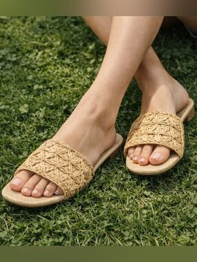 A New Day Ariella Woven Raffia Sandle
